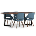 5 Pc Dining Set with 4 Dining Chairs and 72 inch Wide Table O41321