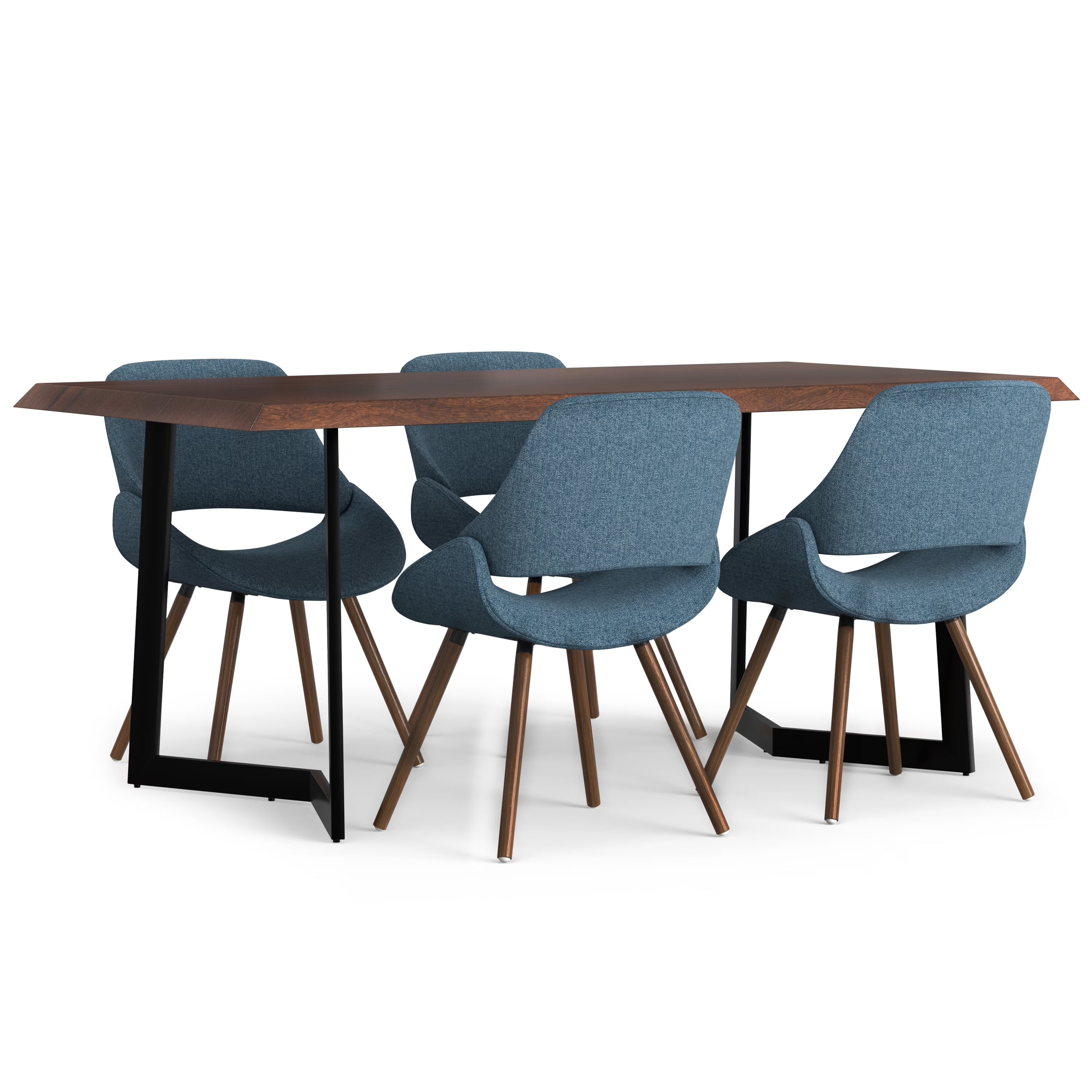 5 Pc Dining Set with 4 Dining Chairs and 72 inch Wide Table O41321