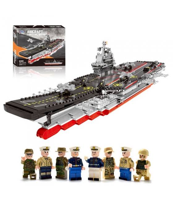 Aircraft Carrier Building Bricks Toy Set S840649