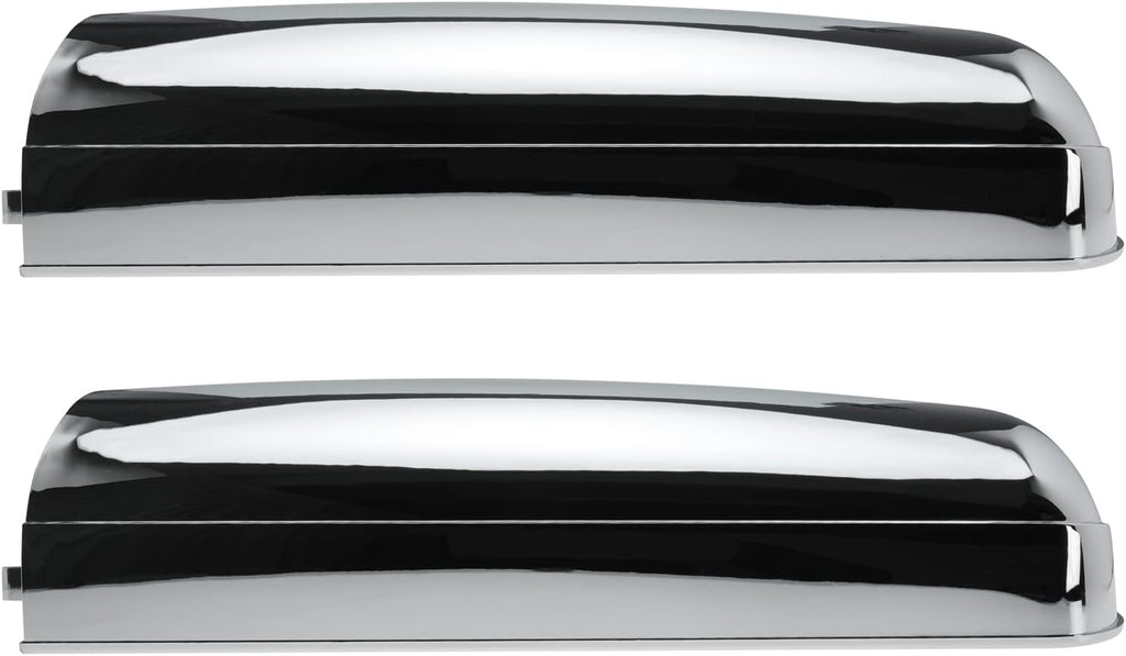 Chrome Door Mirror Cover Pair for Freightliner Cascadia Trucks 2008-2015 F605