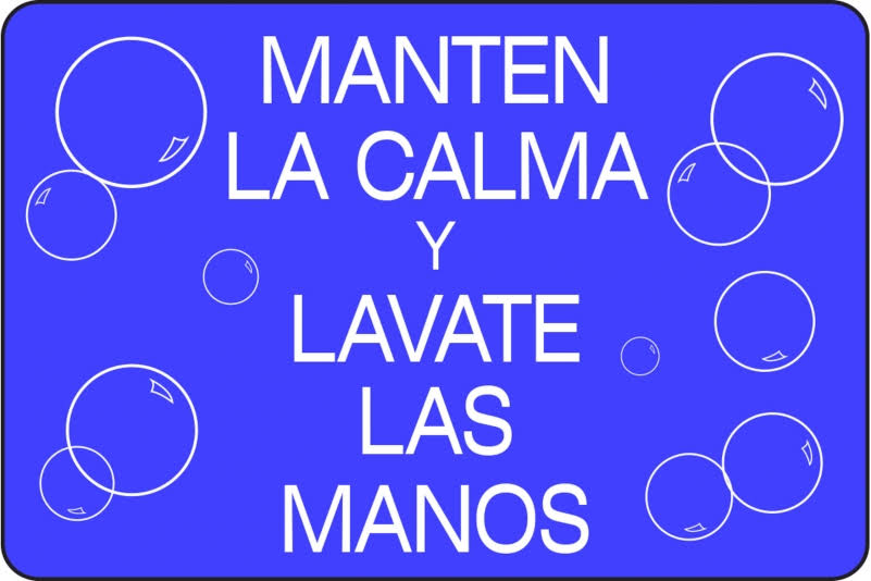 Blue 3/8x22 Thick Safety Message Mat L696139