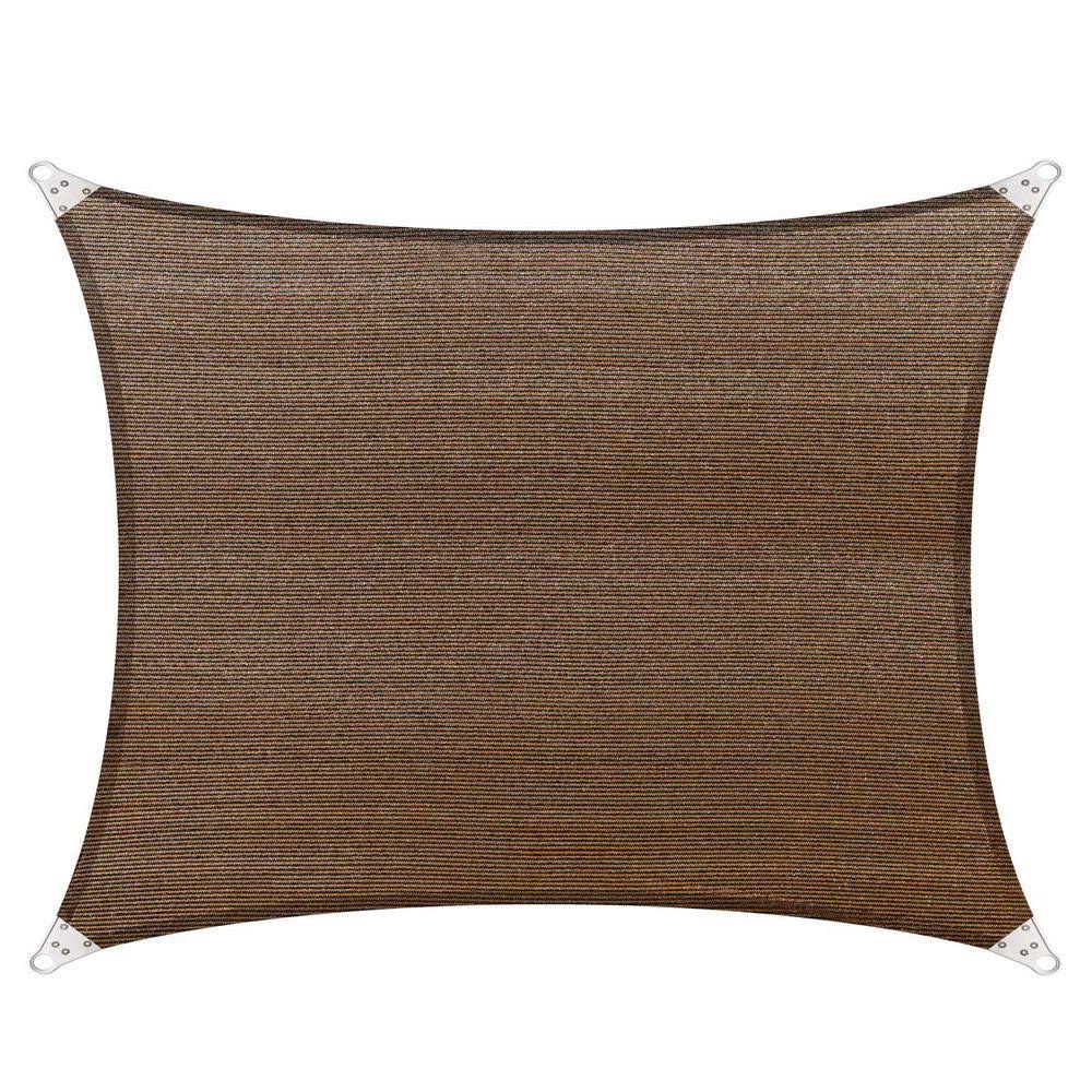 Brown Rectangle Sun Shade Sail O8354