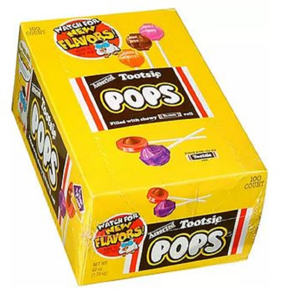 100 Pc Assorted Flavors Tootsie Pops P869790