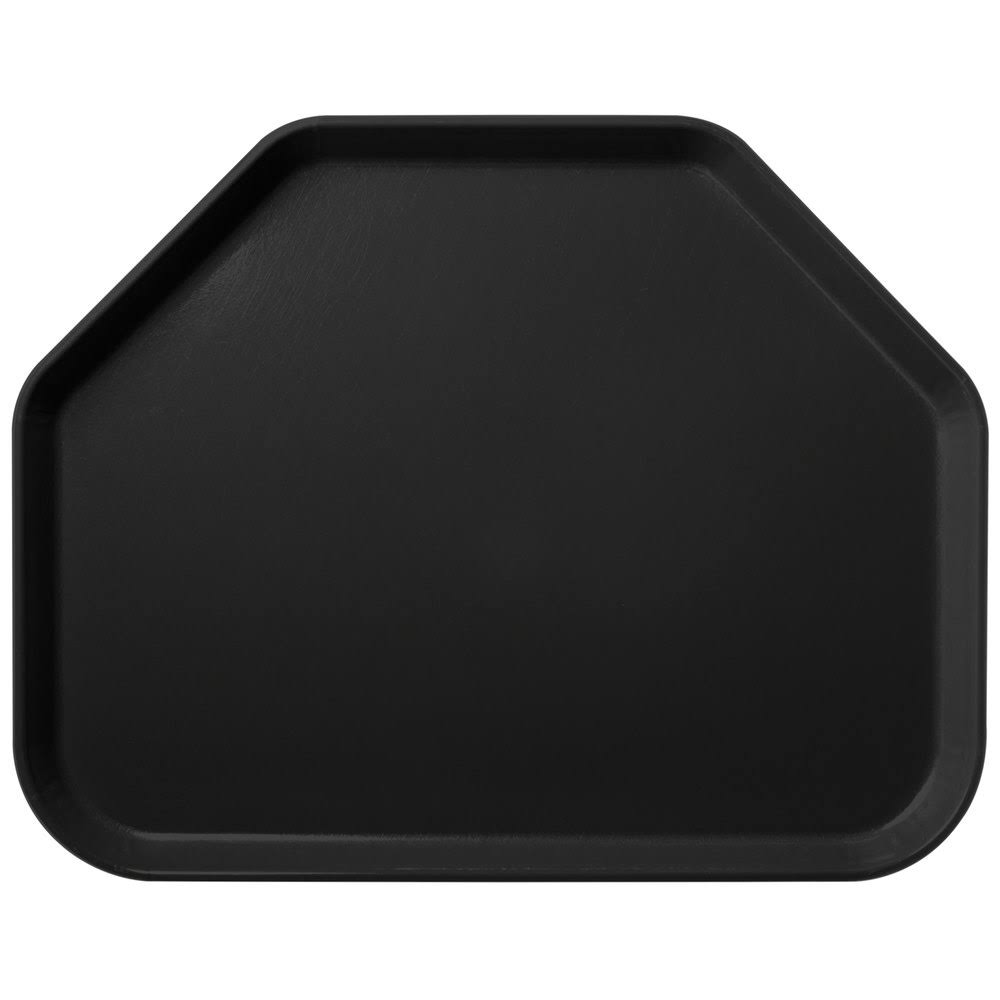 Black Glasteel Fiberglass Trapezoid Tray R240468