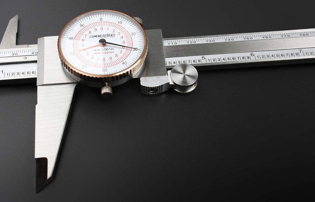 12'' by 0.001''/300mm by 0.02mm Dual Needle Precision Dial Caliper S3996