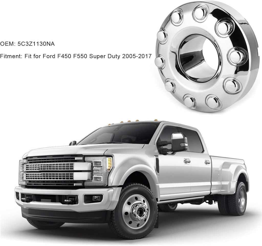 Chrome Wheel Center Hub Cap 10 Lug Pack of 2 M4667