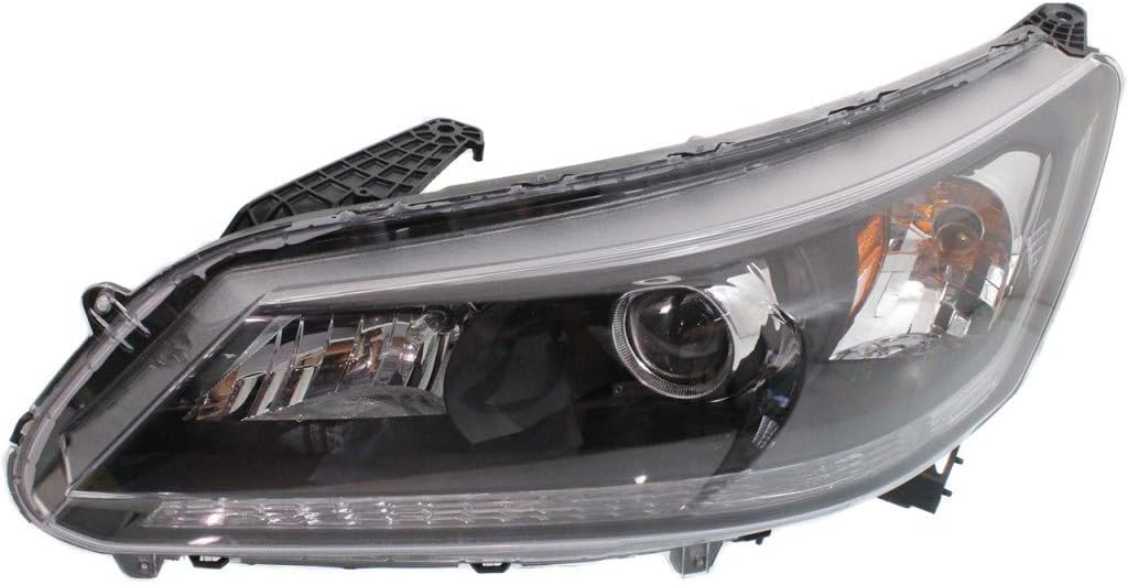 Honda Accord Headlight 2013 2014 2015 Driver Side Halogen Bulbs Included Sedan P9981