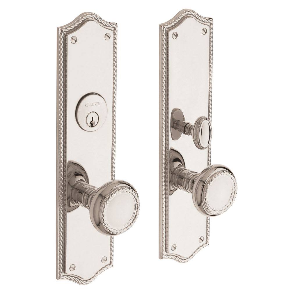 Satin Brass Brown Mortise Handleset Entrance Trim Set C927