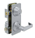 Brushed Chrome Interconnected Lock with Lever B795924