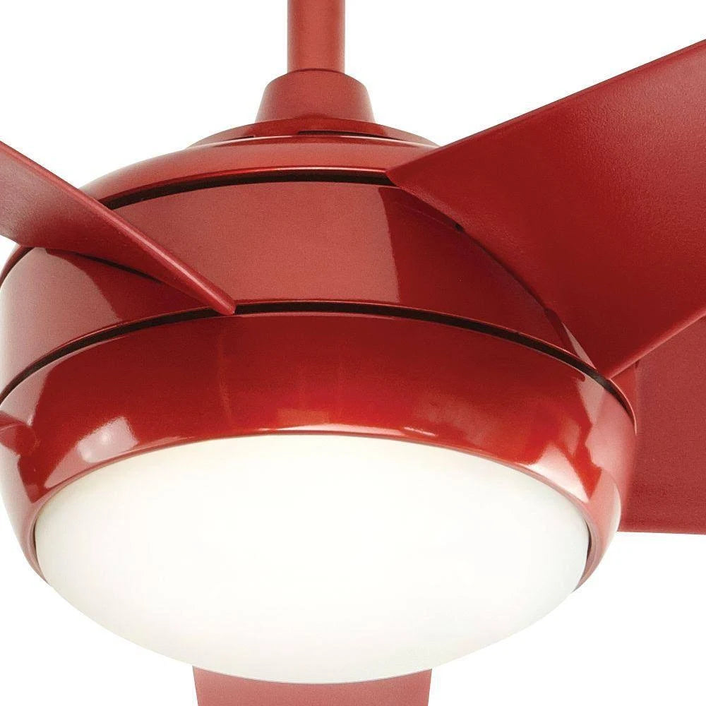 Red LED Indoor Ceiling Fan with Light Kit X820