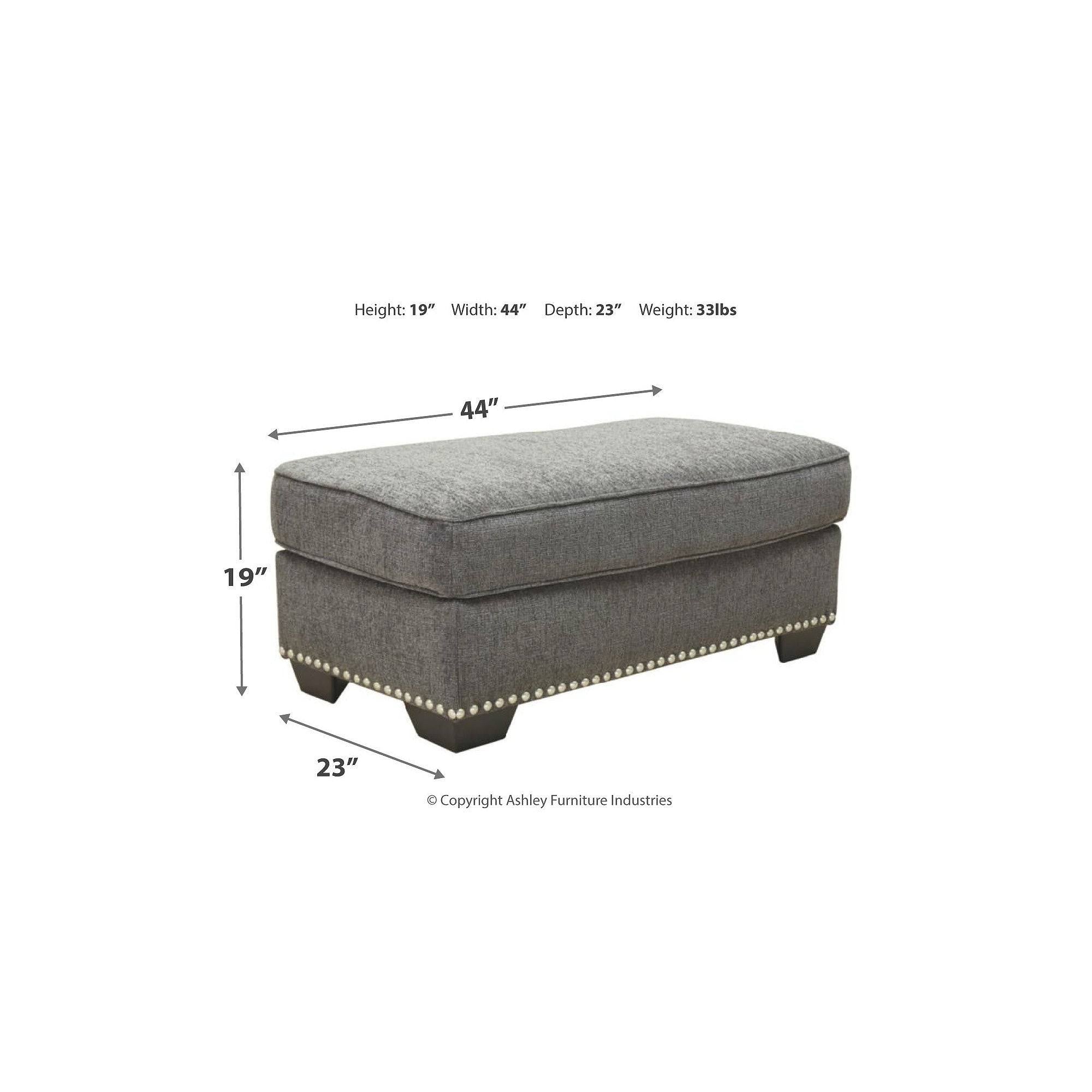 Carbon Ottoman U379
