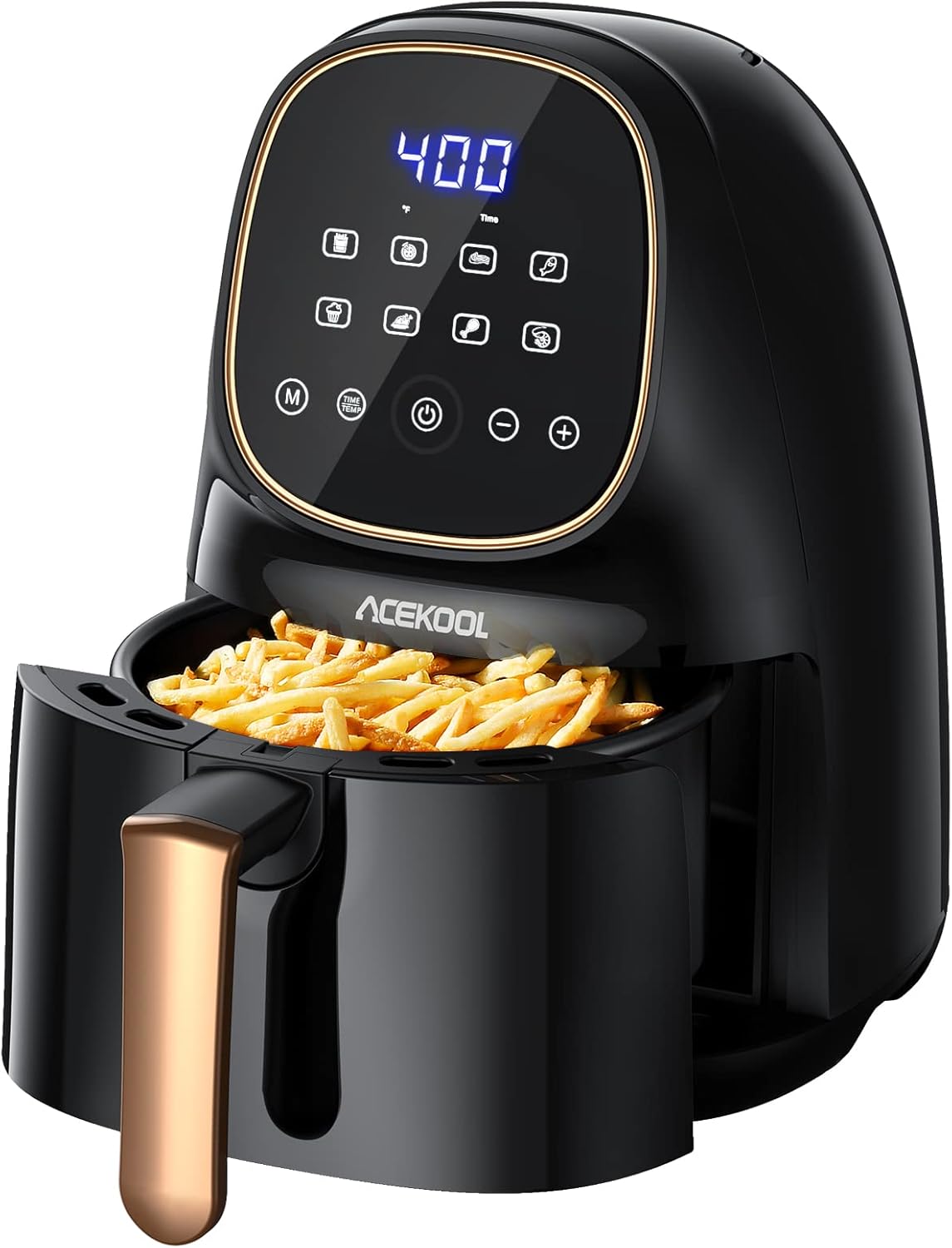 2.2 Quart 1000W Electric Air Fryer with LCD Touch Screen & Nonstick Frying Pot F840