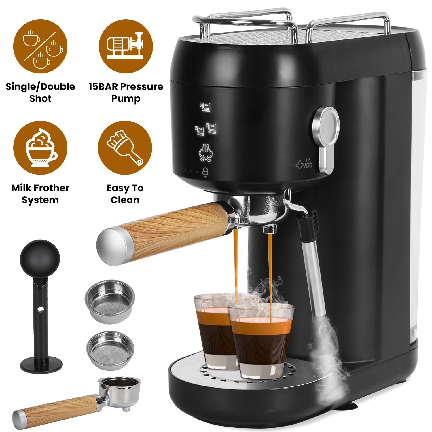 Espresso Machine with Milk Frother System J146