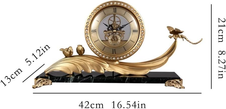 Brass Desk Clock Y1398