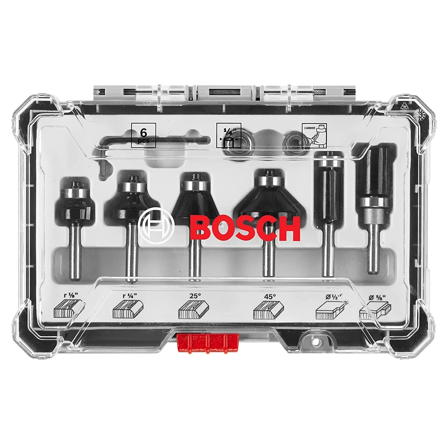 6 pc. Carbide-Tipped Router Bit Set Z366574