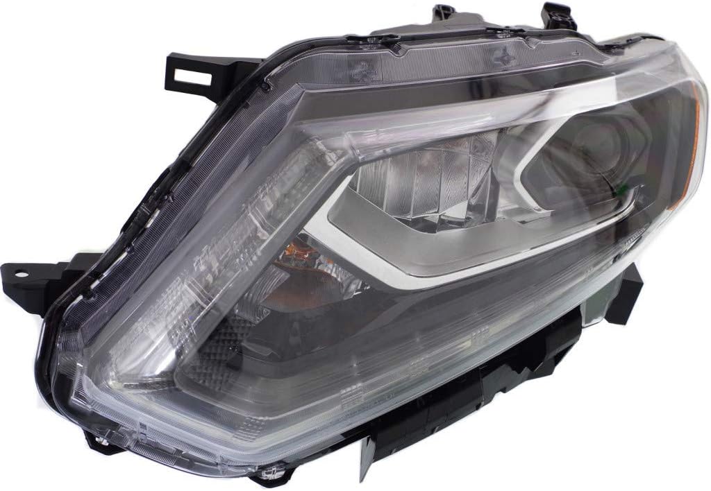 Head Light Assembly Driver Side Black Housing N826344