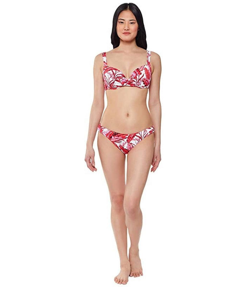 Pink Printed Push-Up Underwire Swimsuit Top S9339