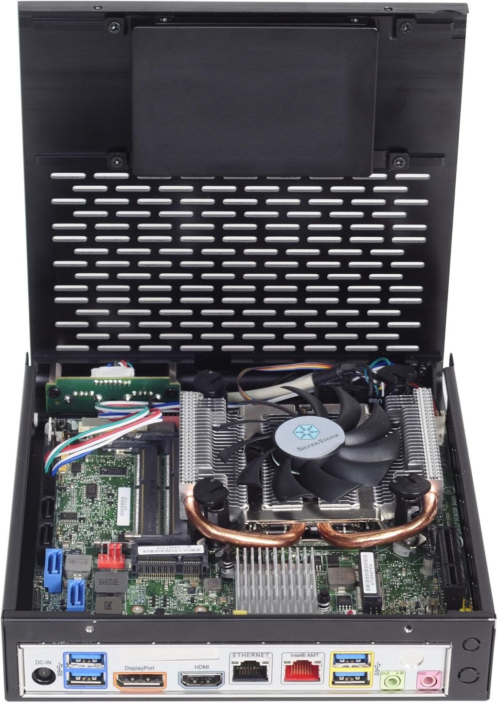Thin-Mini ITX Aluminum Case with 120W External Power Adapter W7675