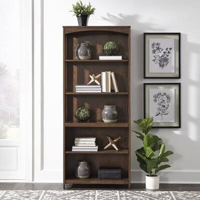 72'' H x 30'' W Standard Bookcase U593