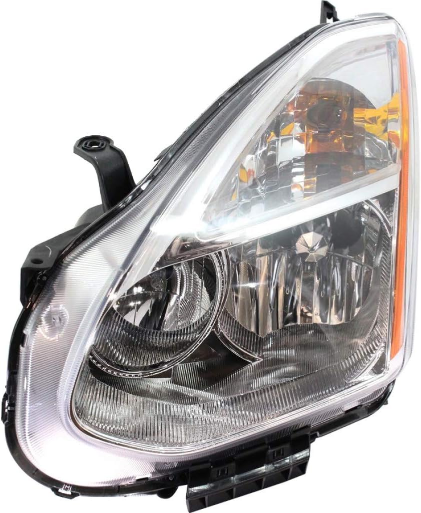 Headlight Assembly for Nissan Rogue 2009 2010 Driver Side Halogen U634