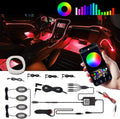 13 in 1 Multicolor RGB Fiber Optic EL Wire Strip Neon Tube 12V Trim Light F2188