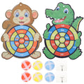 2 Sets Kids Dart Board Game Sticky Balls Cartoon W353916