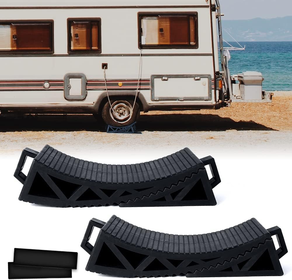 RV Leveling System Kit 2PCS with Anti-Slip Mats L2577