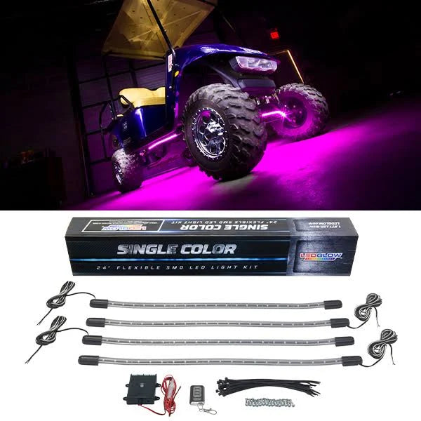 Pink LED Golf Cart Underbody Light Kit D383