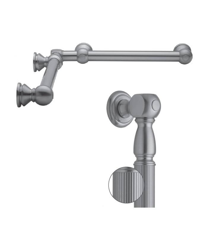 Brass Inside Corner Grab Bar 1-1/4 inch Diameter Satin Nickel L42057