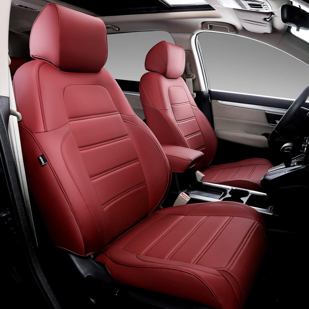 Wine Red Full Set Car Seat Covers for Honda CR-V 2017-2022 L24140