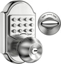 Keyless Entry Deadbolt Stainless Steel Digital Code Keypad Door Knob Weatherproof Pack of 2 T582