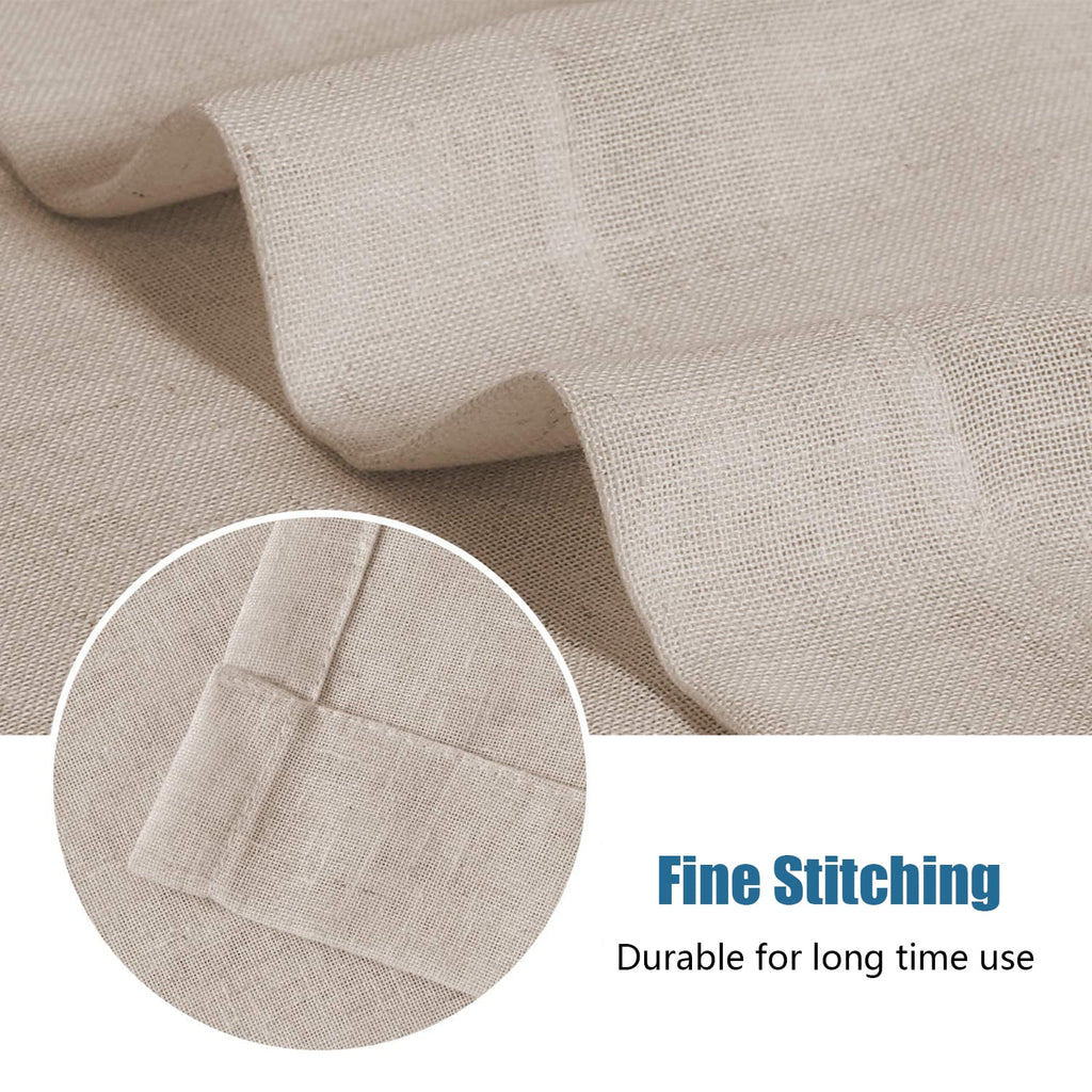 Linen Tie Curtains, Thermal Blackout Panels J28816