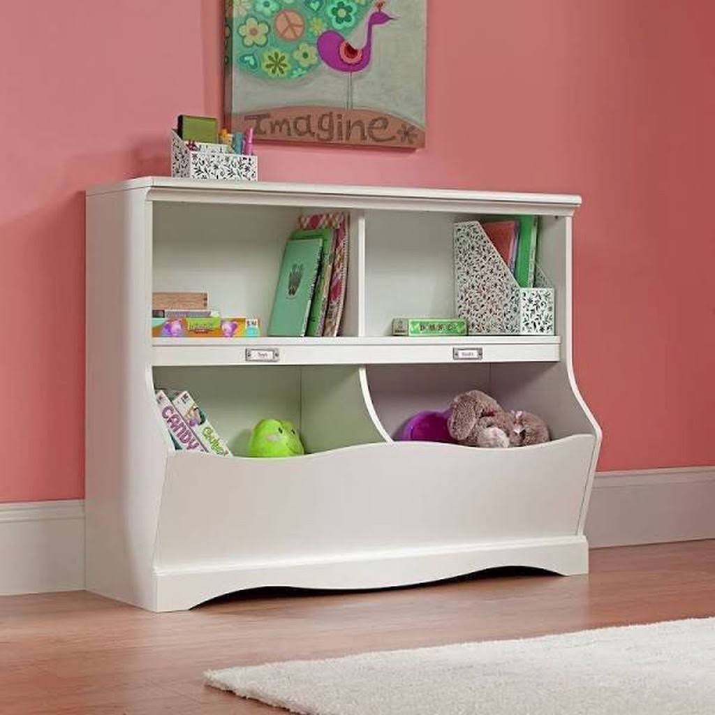 Soft White Bookcase/Footboard S5761