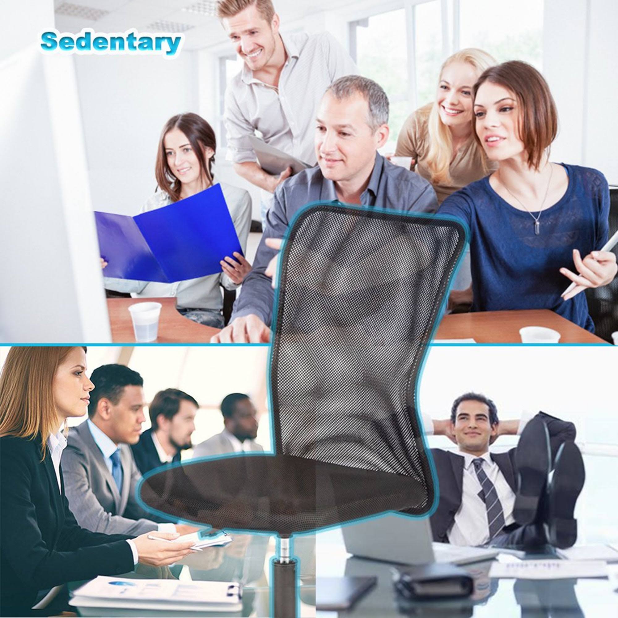 Black Ergonomic Mesh Chair V612