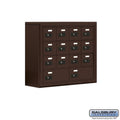 8 in. Cell Phone Storage Locker - 4 Door High Unit - Bronze - Surface Mounted Q7817