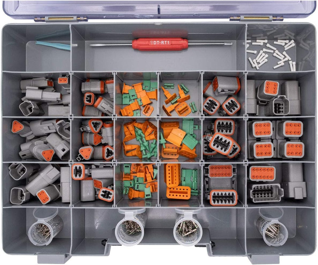 450 Piece Deutsch Connector Kit with Crimp Tool C751