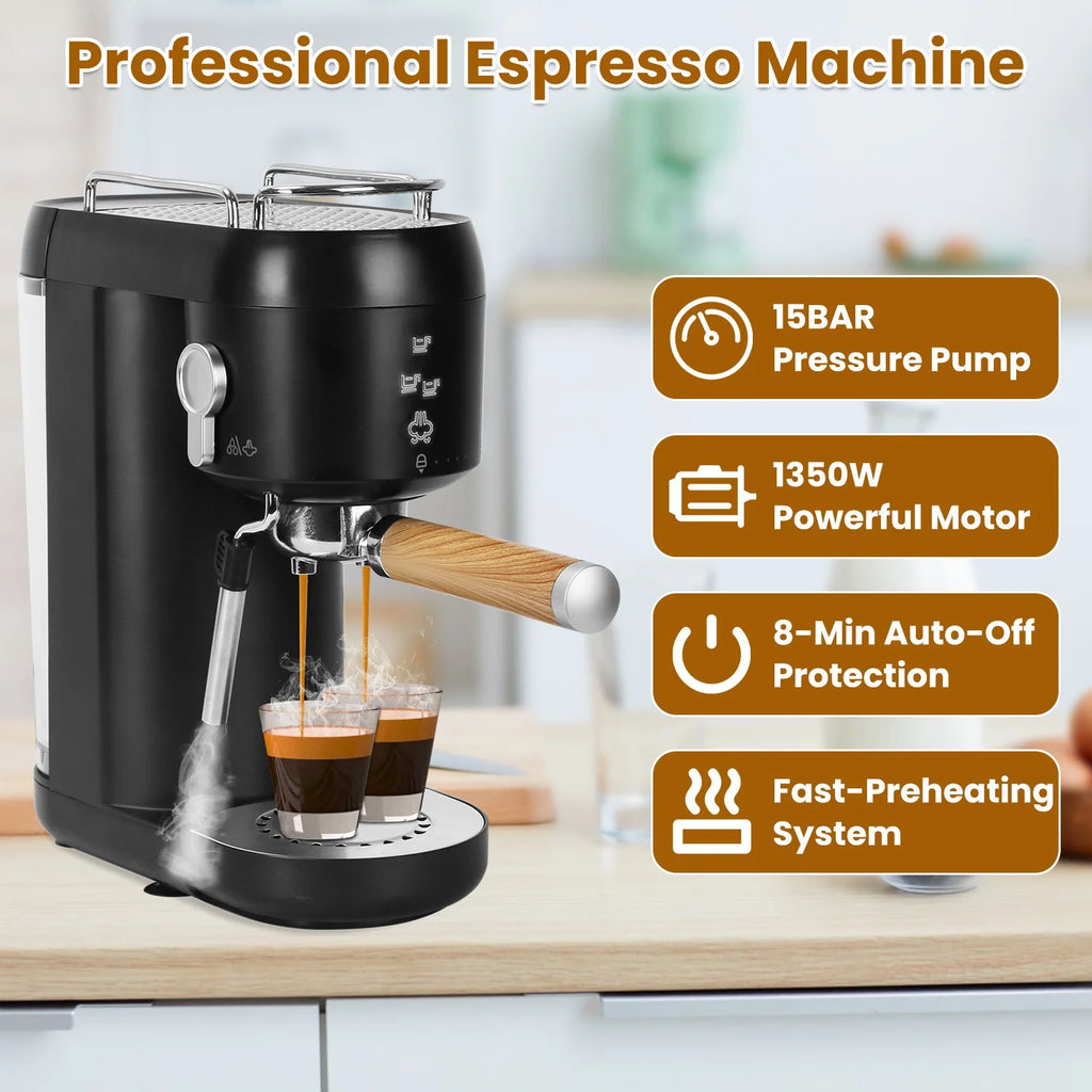 Espresso Machine with Milk Frother System J146