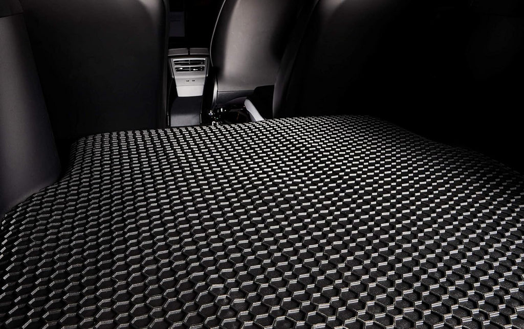 Black Rubber All Weather Floor Mats for 8 Seater Honda Odyssey 2011-2017 Z80479
