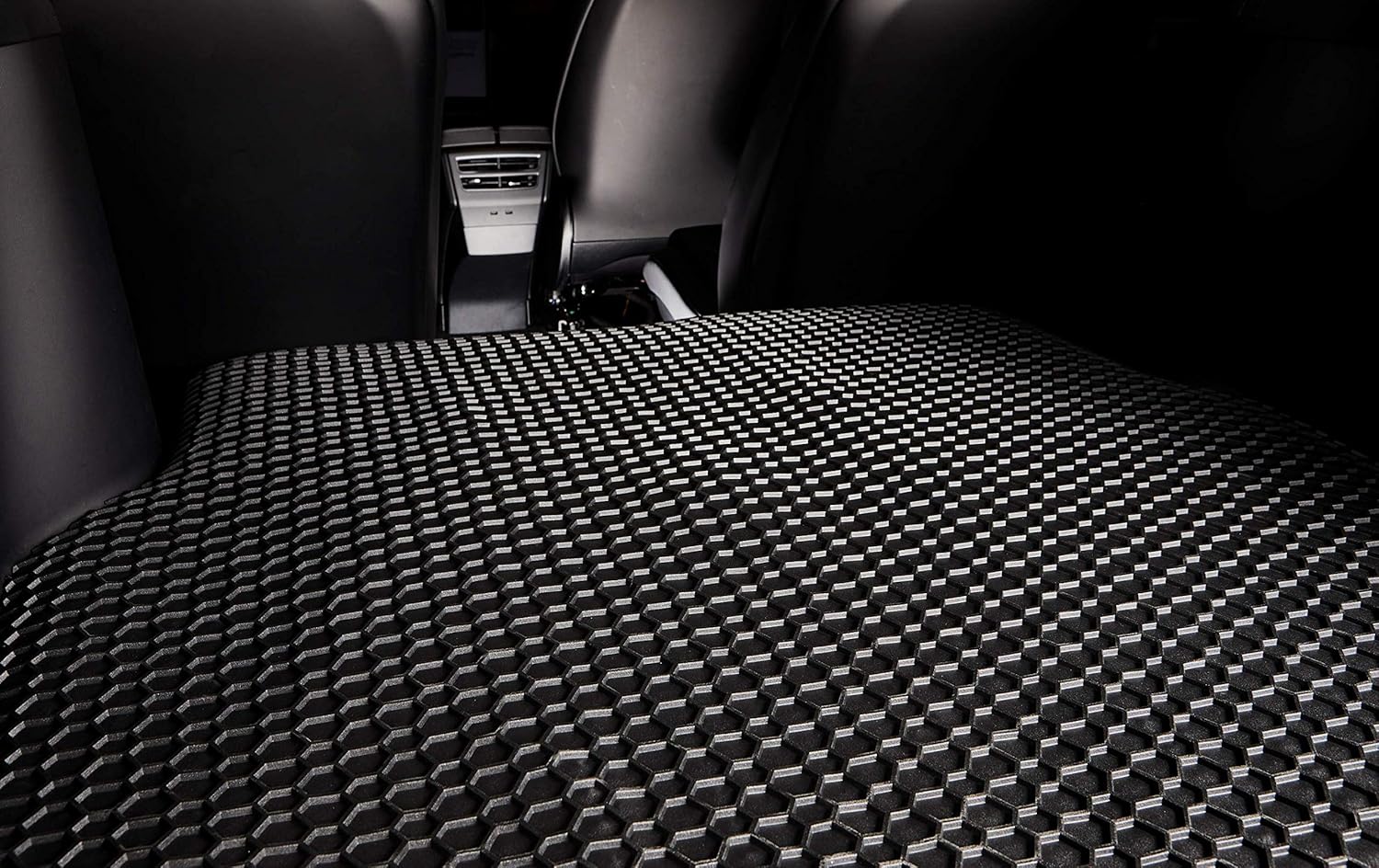 Black Rubber All Weather Floor Mats for 8 Seater Honda Odyssey 2011-2017 Z80479