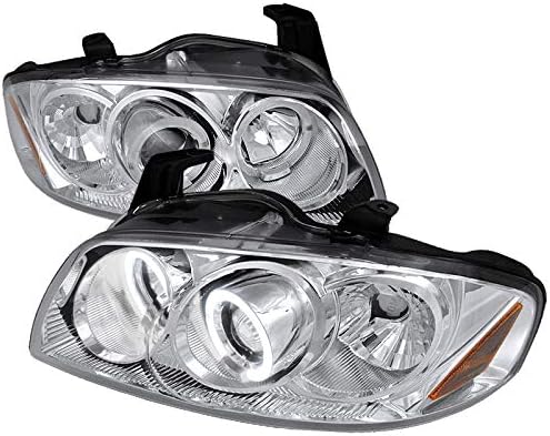Chrome Clear Dual Halo Projector Head Lights Z568