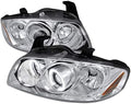 Chrome Clear Dual Halo Projector Head Lights Z568