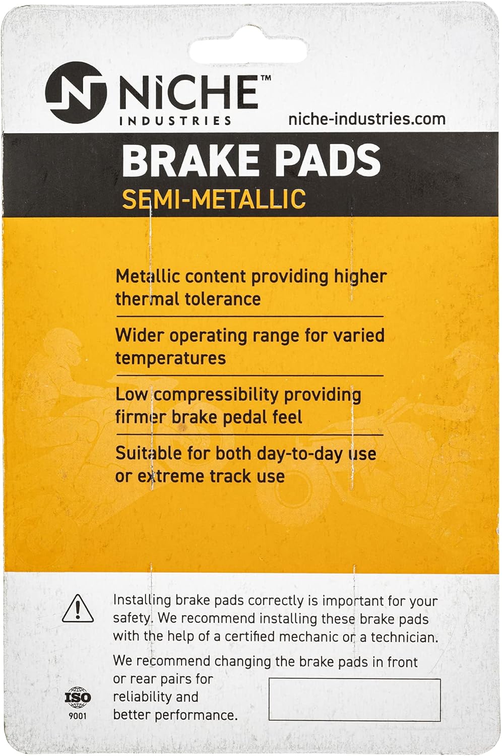 Brake and Parking Pad Set, Semi-Metallic, Pack of 2 O44786