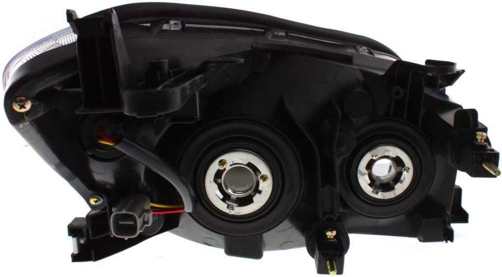 Headlight Assembly 2006 2007 2008 Driver Side Black Housing E295