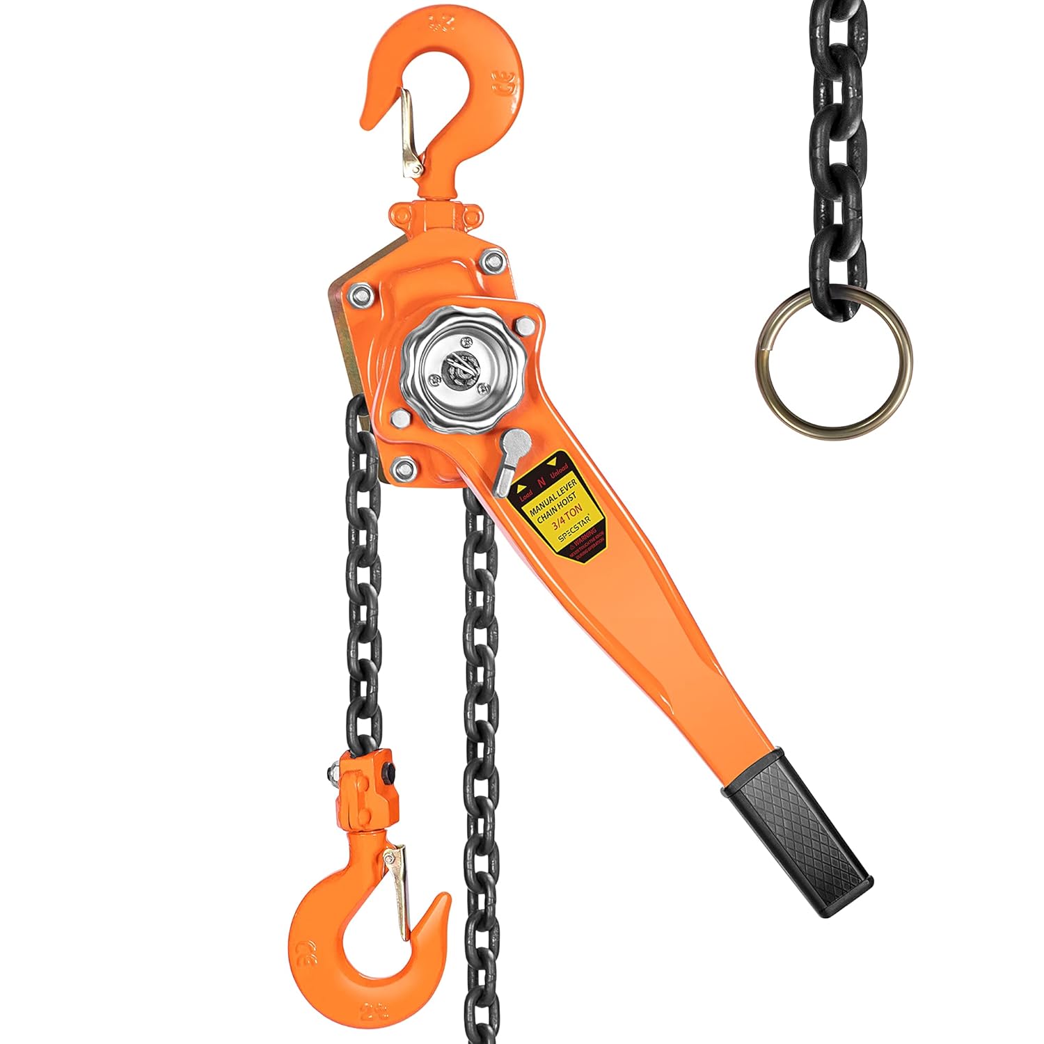 3/4 Ton Capacity 5 Feet Lever Chain Hoist with 2 Hooks Z60687