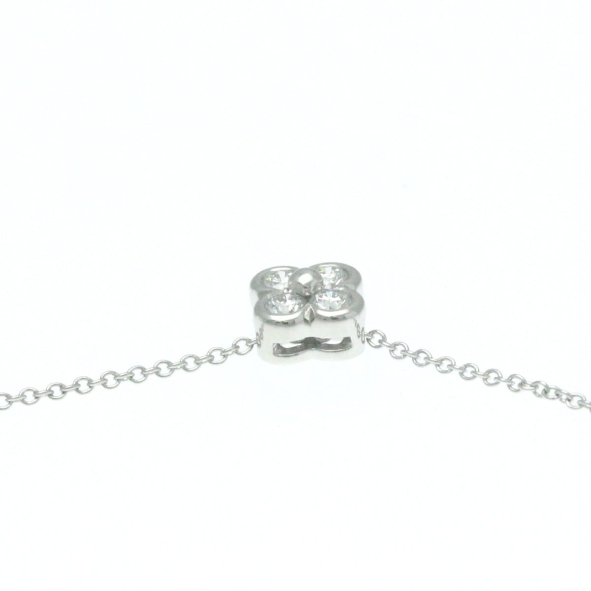 Platinum Diamond Bezel Set Necklace S330781
