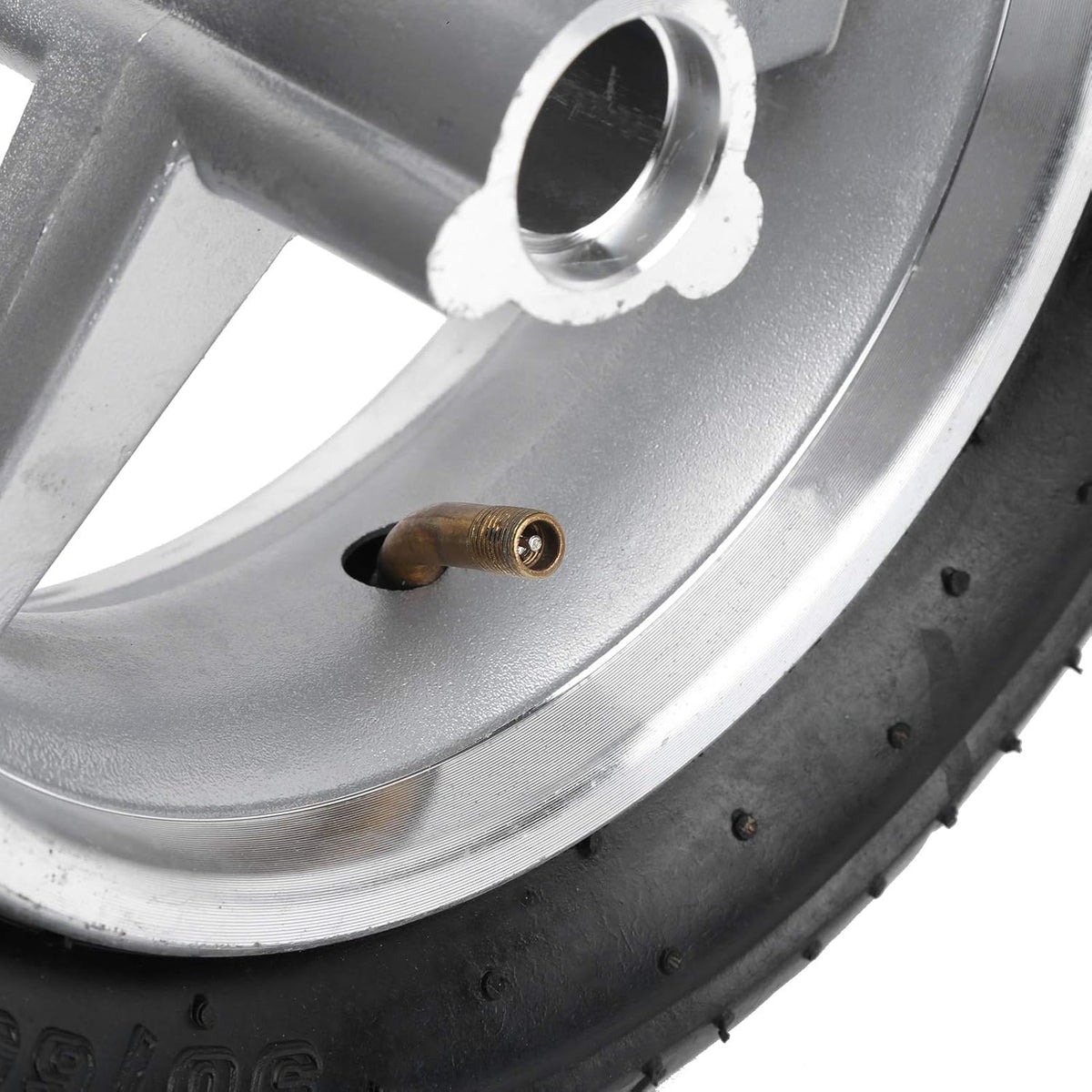 Mini Bike Tire Wheel Tyre Rims Anti-Skid Accessories Fit for 47cc 49cc Pocket Bike Front Wheel Pack of 2 K410