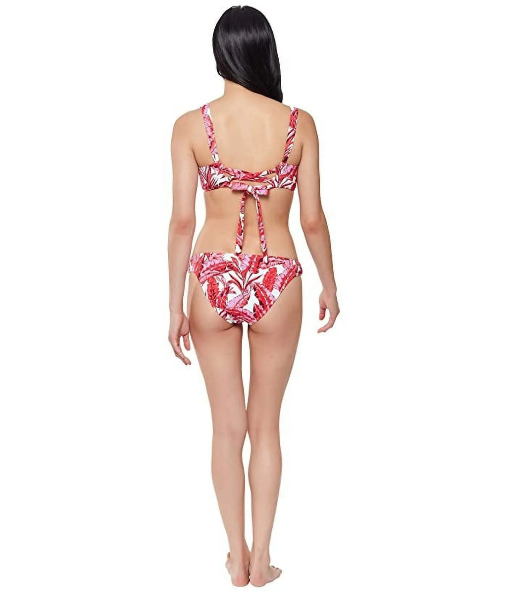 Pink Printed Push-Up Underwire Swimsuit Top S9339