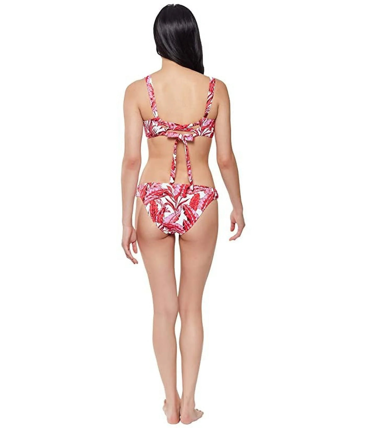 Pink Printed Push-Up Underwire Swimsuit Top S9339