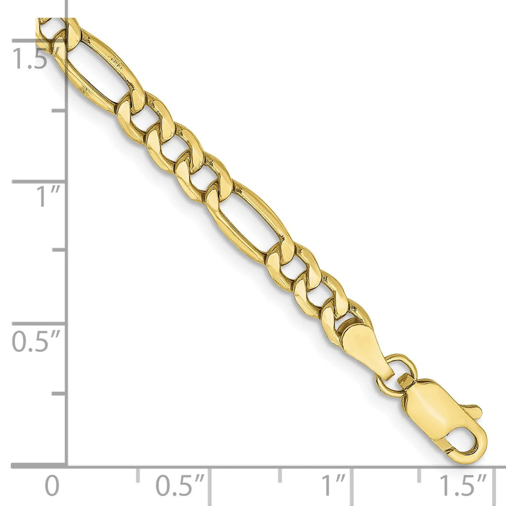 10K Yellow Gold Figaro Chain Anklet V545