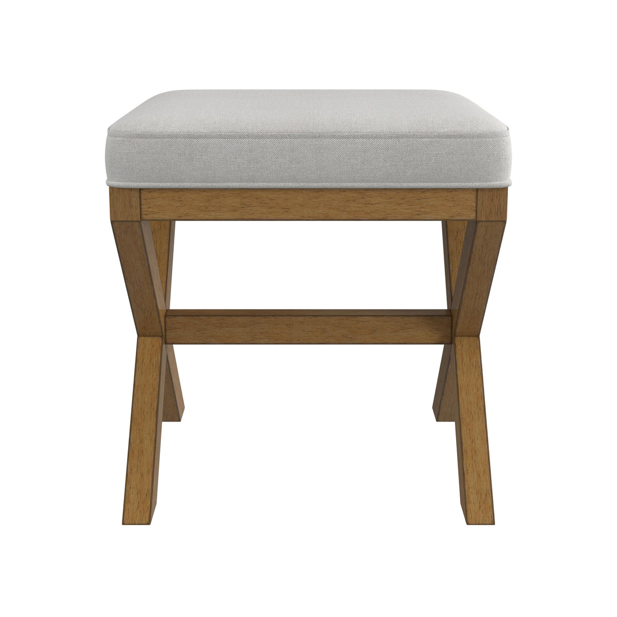 Dark Driftwood Wood Vanity Stool V309